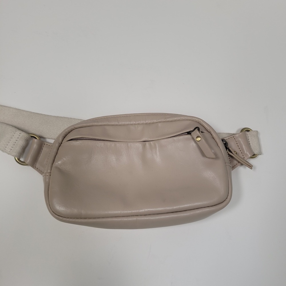 Andar The Addison Leather Belt Bag Fanny Pack Tan Beige Crossbody Purse